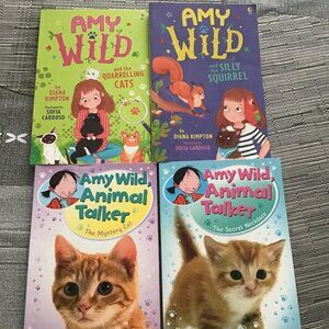 Lot of 4 New Amy Wild Books for Kids==Homeschool Reading